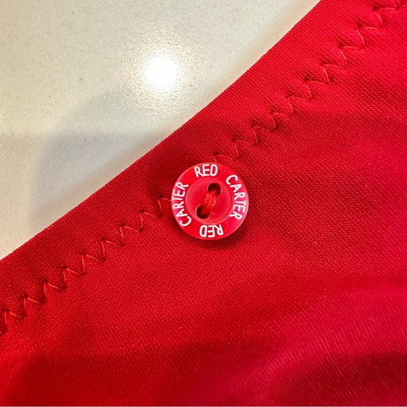 Anthropologie Red Carter String Bikini with Goldtone + Rhinestone Embellishments - Picture 3 of 9